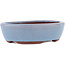 Pot à bonsaï ovale bleu par Eime Yozan - 120 x 100 x 30 mm