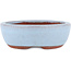 Pot à bonsaï ovale bleu par Eime Yozan - 120 x 100 x 30 mm