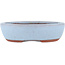 Pot à bonsaï ovale bleu par Eime Yozan - 120 x 100 x 30 mm