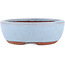 Pot à bonsaï ovale bleu par Eime Yozan - 120 x 100 x 30 mm