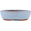 Pot à bonsaï ovale bleu par Eime Yozan - 95 x 85 x 28 mm