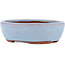 Pot à bonsaï ovale bleu par Eime Yozan - 95 x 85 x 28 mm