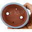 Maceta ovalada para bonsái azul de Eime Yozan - 95 x 85 x 28 mm