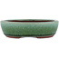 Maceta ovalada para bonsái verde de Eime Yozan - 120 x 100 x 30 mm