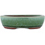 Maceta ovalada para bonsái verde de Eime Yozan - 120 x 100 x 30 mm