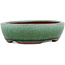 Vaso bonsai ovale verde di Eime Yozan - 120 x 100 x 30 mm