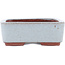 Rechteckiger blauer Bonsaitopf von Eime Yozan – 140 x 105 x 35 mm