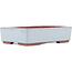 Rectangular blue bonsai pot by Eime Yozan - 140 x 105 x 35 mm