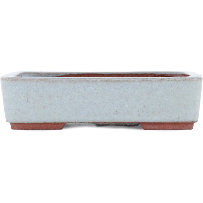 Pot à bonsaï rectangulaire bleu par Eime Yozan - 140 x 105 x 35 mm