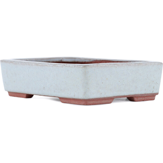 Pot à bonsaï rectangulaire bleu par Eime Yozan - 140 x 105 x 35 mm