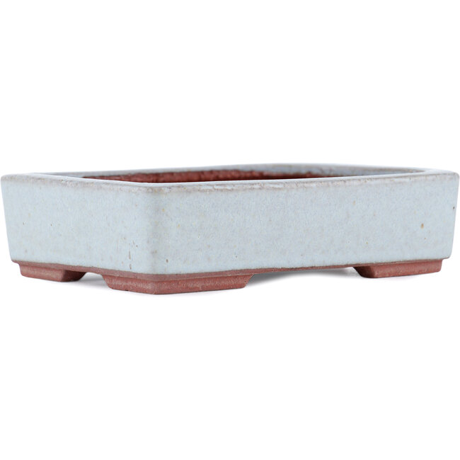 Rechteckiger blauer Bonsaitopf von Eime Yozan – 140 x 105 x 35 mm