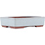 Rectangular blue bonsai pot by Eime Yozan - 140 x 105 x 35 mm