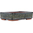 Pot à bonsaï rectangulaire marron par Eime Yozan - 140 x 105 x 35 mm