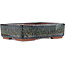 Pot à bonsaï rectangulaire marron par Eime Yozan - 140 x 105 x 35 mm