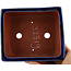 Pot à bonsaï rectangulaire bleu par Eime Yozan - 177 x 152 x 74 mm