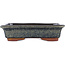Vaso bonsai rettangolare marrone di Eime Yozan - 142 x 109 x 35 mm