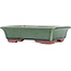 Vaso bonsai rettangolare verde di Eime Yozan - 142 x 109 x 35 mm