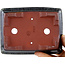 Pot à bonsaï rectangulaire marron par Eime Yozan - 142 x 109 x 35 mm