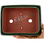 Vaso bonsai rettangolare verde di Eime Yozan - 142 x 109 x 35 mm