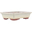 Pot à bonsaï rectangulaire beige par Eime Yozan - 142 x 109 x 35 mm