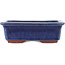Pot à bonsaï rectangulaire bleu par Eime Yozan - 125 x 95 x 37 mm