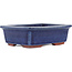 Maceta rectangular para bonsái azul de Eime Yozan - 125 x 95 x 37 mm