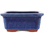 Maceta rectangular para bonsái azul de Eime Yozan - 125 x 95 x 37 mm