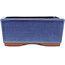 Pot à bonsaï rectangulaire bleu par Eime Yozan - 177 x 152 x 74 mm