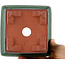 Vierkante groene bonsaipot van Eime Yozan - 125 x 125 x 85 mm