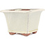 Vaso bonsai quadrato bianco sporco di Eime Yozan - 105 x 105 x 70 mm