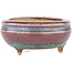 Round multicolor bonsai pot by Eime Yozan - 60 x 60 x 25 mm