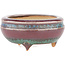 Round multicolor bonsai pot by Eime Yozan - 60 x 60 x 25 mm