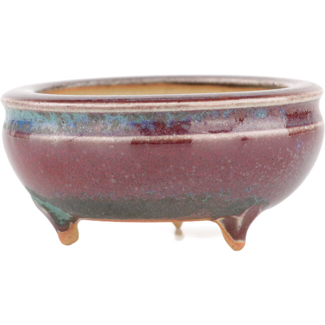 Vaso bonsai rotondo multicolore di Eime Yozan - 60 x 60 x 25 mm