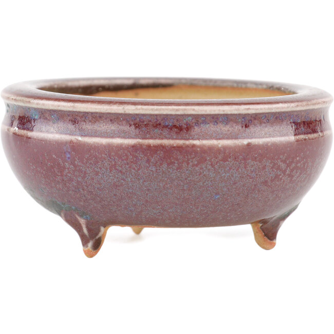 Vaso bonsai rotondo multicolore di Eime Yozan - 60 x 60 x 25 mm