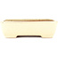 Rectangular beige bonsai pot by Yamafusa - 162 x 135 x 43 mm