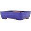 Rectangular blue bonsai pot by Yamafusa - 163 x 135 x 45 mm