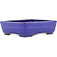 Rectangular blue bonsai pot by Yamafusa - 163 x 135 x 45 mm