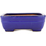 Rectangular blue bonsai pot by Yamafusa - 163 x 135 x 45 mm