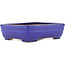 Rectangular blue bonsai pot by Yamafusa - 163 x 135 x 45 mm