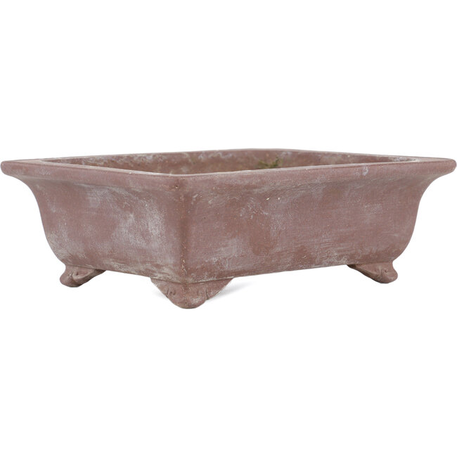 Vaso bonsai rettangolare non smaltato di Yamaaki - 190 x 150 x 60 mm