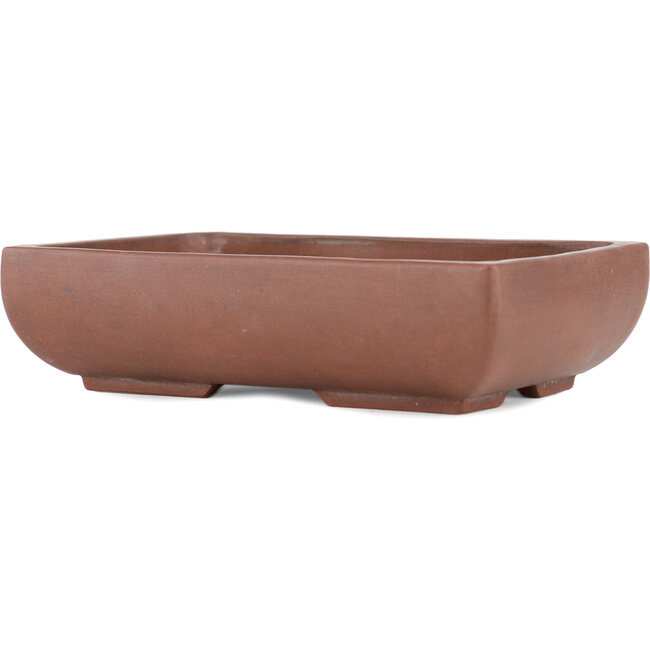 Pot à bonsaï rectangulaire non émaillé - 170 x 115 x 45 mm