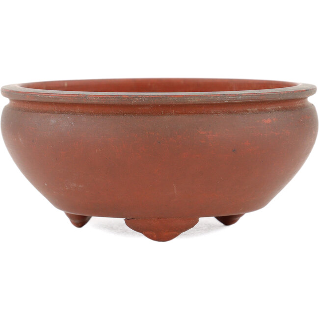 Round unglazed bonsai pot - 90 x 90 x 40 mm