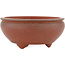 Round unglazed bonsai pot - 90 x 90 x 40 mm