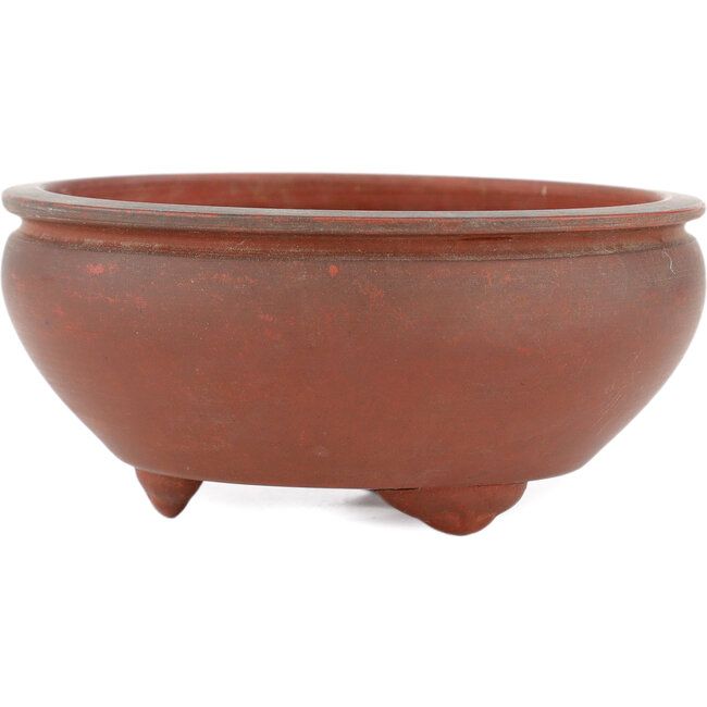 Round unglazed bonsai pot - 90 x 90 x 40 mm