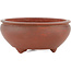 Round unglazed bonsai pot - 90 x 90 x 40 mm