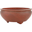 Round unglazed bonsai pot - 90 x 90 x 40 mm