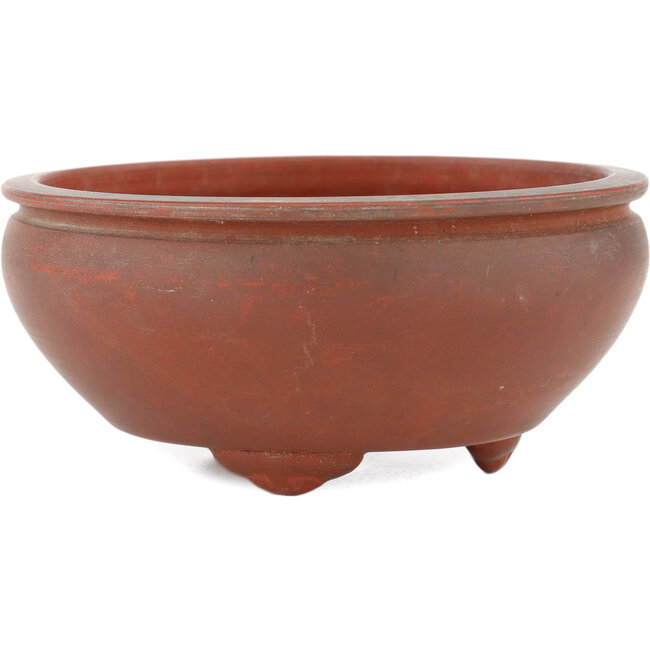 Round unglazed bonsai pot - 90 x 90 x 40 mm