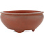 Round unglazed bonsai pot - 90 x 90 x 40 mm