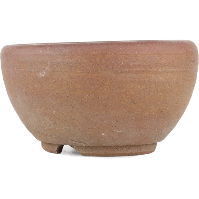 Vaso bonsai rotondo non smaltato di Bizanyaki - 100 x 100 x 50 mm