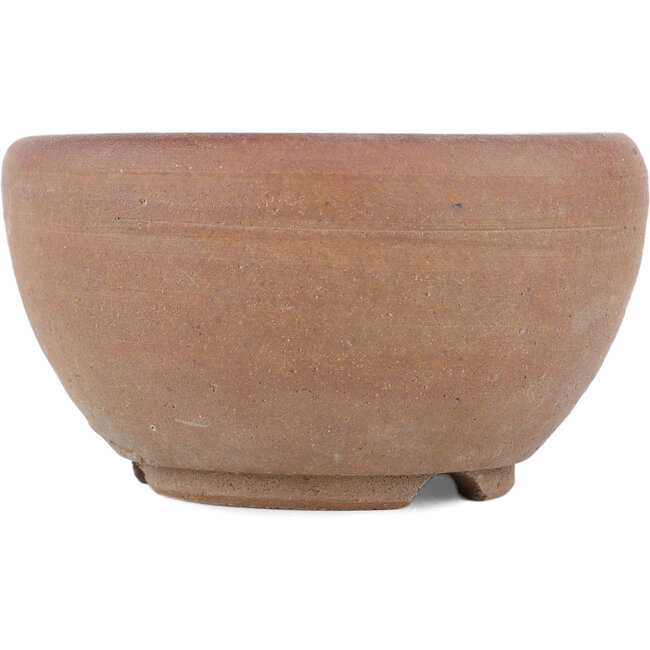Maceta para bonsái redonda sin esmaltar de Bizanyaki - 100 x 100 x 50 mm